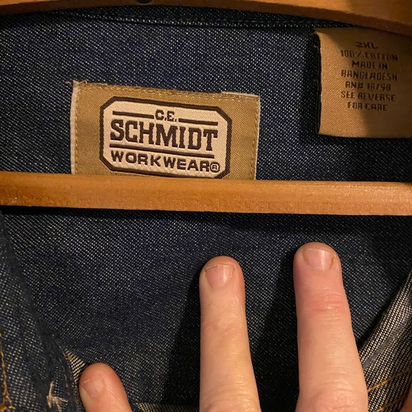 Vintage Men’s Denim western style work shirt XXL - Picture 4 of 4